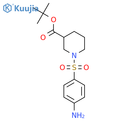 Tert-butyl 1-(4-aminobenzenesulfonyl)piperidine-3-carboxylate structure