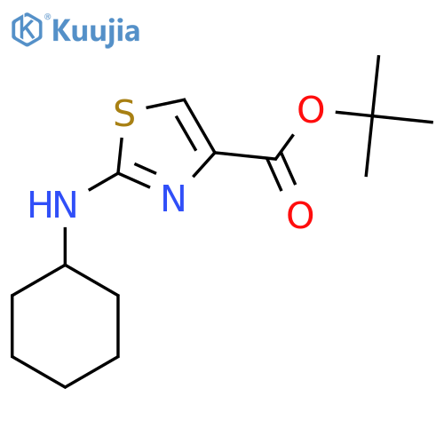 Tert-butyl 2-(cyclohexylamino)-1,3-thiazole-4-carboxylate structure