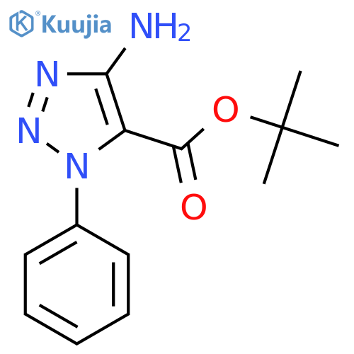 tert-butyl 4-amino-1-phenyl-1H-1,2,3-triazole-5-carboxylate structure