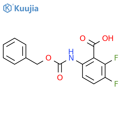 6-{(benzyloxy)carbonylamino}-2,3-difluorobenzoic acid structure