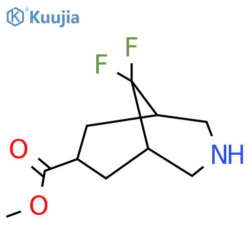 methyl 9,9-difluoro-3-azabicyclo3.3.1nonane-7-carboxylate structure