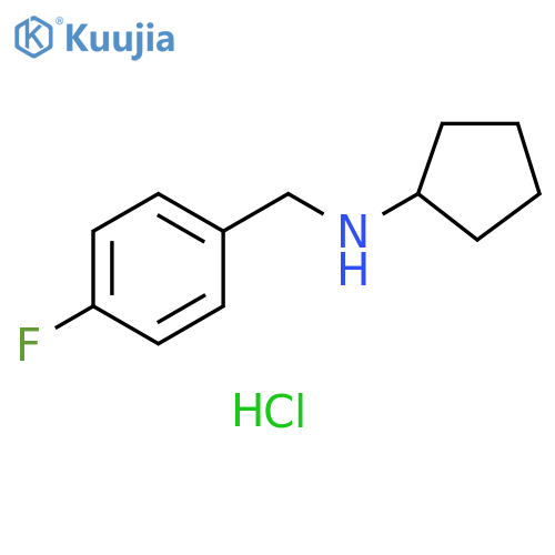 N-(4-fluorophenyl)methylcyclopentanamine hydrochloride structure