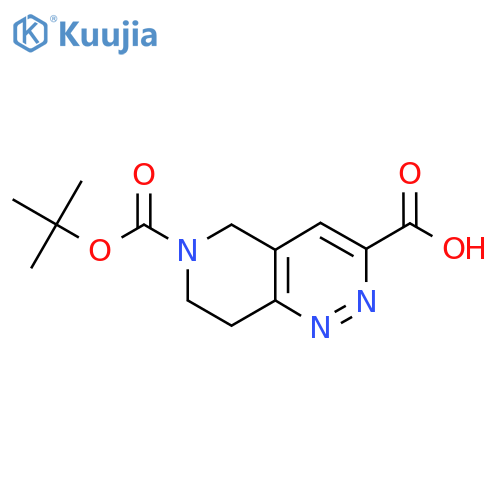 6-(tert-butoxy)carbonyl-5H,6H,7H,8H-pyrido4,3-cpyridazine-3-carboxylic acid structure
