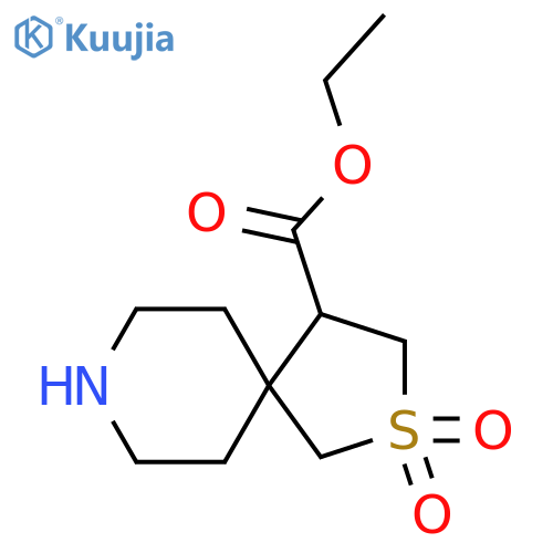 ethyl 2,2-dioxo-2lambda6-thia-8-azaspiro4.5decane-4-carboxylate structure