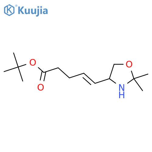 Tert-butyl 5-(2,2-dimethyl-1,3-oxazolidin-4-yl)pent-4-enoate structure
