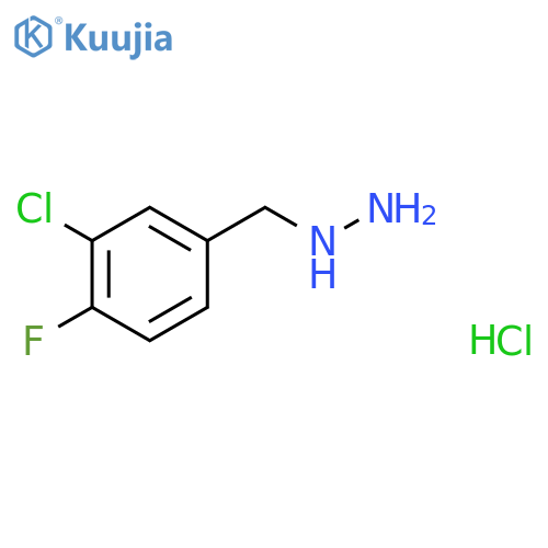 (3-Chloro-4-fluorobenzyl)hydrazine hydrochloride structure