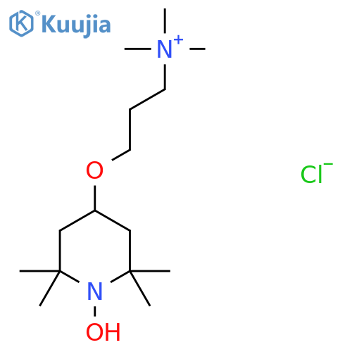 2,2,6,6-Tetramethyl-4-[3-(trimethylammonio)propoxy]-1-piperidinyloxy chloride structure