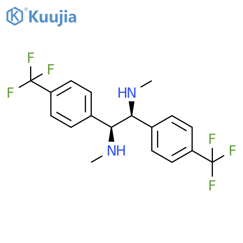(1S,2S)-N1,N2-Dimethyl-1,2-bis(4-(trifluoromethyl)phenyl)ethane-1,2-diamine structure