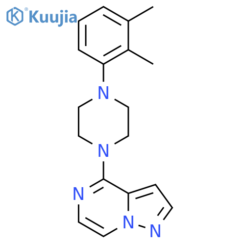 1-(2,3-Dimethylphenyl)-4-{pyrazolo[1,5-a]pyrazin-4-yl}piperazine structure