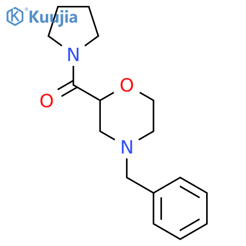 4-Benzyl-2-(pyrrolidine-1-carbonyl)morpholine structure