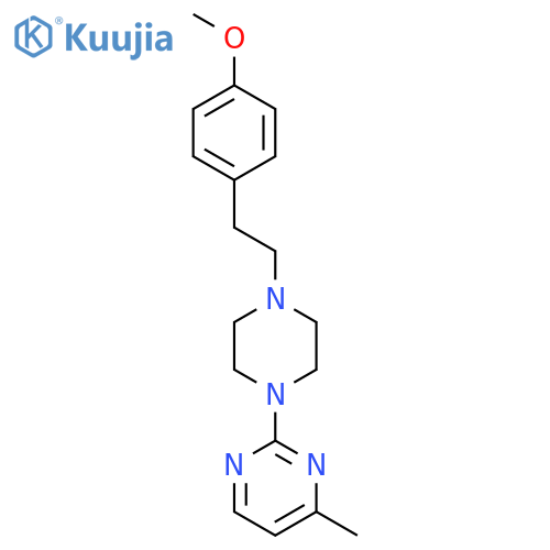 2-{4-[2-(4-Methoxyphenyl)ethyl]piperazin-1-yl}-4-methylpyrimidine structure