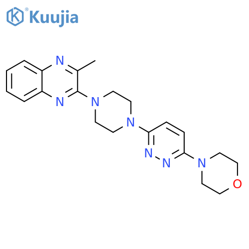 2-methyl-3-{4-[6-(morpholin-4-yl)pyridazin-3-yl]piperazin-1-yl}quinoxaline structure