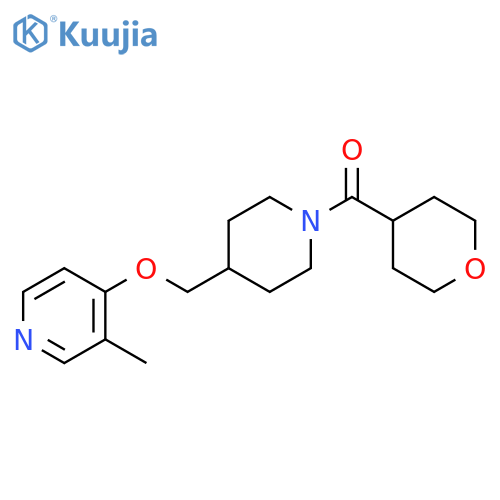 3-methyl-4-{[1-(oxane-4-carbonyl)piperidin-4-yl]methoxy}pyridine structure