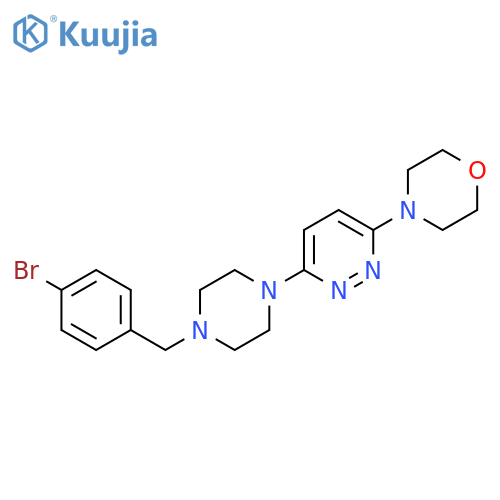 4-(6-{4-[(4-Bromophenyl)methyl]piperazin-1-yl}pyridazin-3-yl)morpholine structure