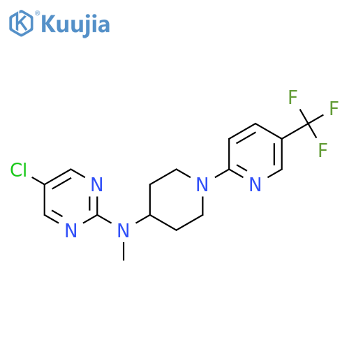 5-chloro-N-methyl-N-{1-[5-(trifluoromethyl)pyridin-2-yl]piperidin-4-yl}pyrimidin-2-amine structure