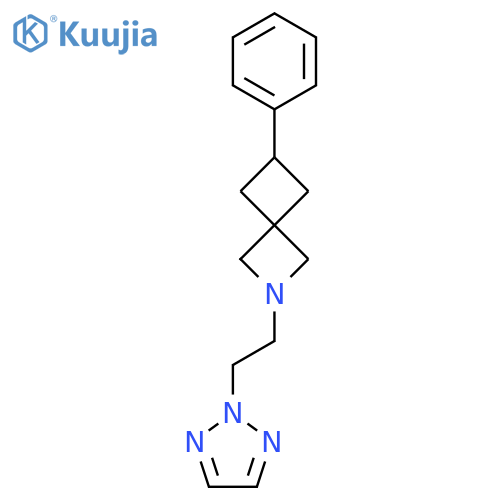 6-phenyl-2-[2-(2H-1,2,3-triazol-2-yl)ethyl]-2-azaspiro[3.3]heptane structure