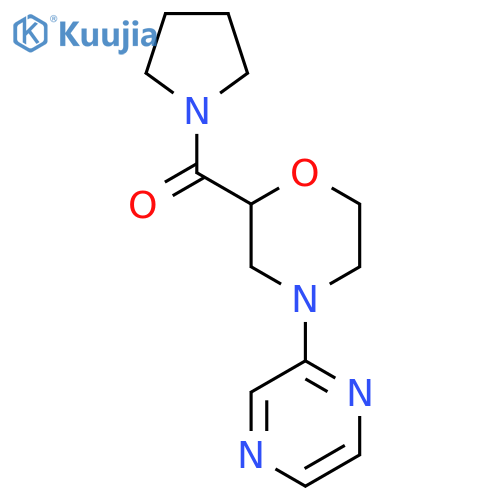 4-(Pyrazin-2-yl)-2-(pyrrolidine-1-carbonyl)morpholine structure