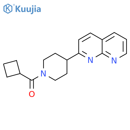 2-(1-Cyclobutanecarbonylpiperidin-4-yl)-1,8-naphthyridine structure