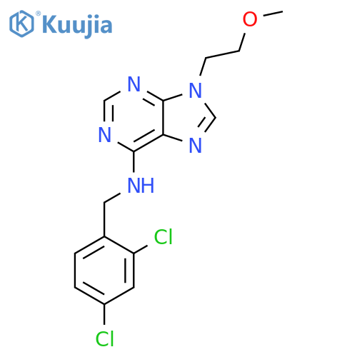 N-[(2,4-Dichlorophenyl)methyl]-9-(2-methoxyethyl)-9H-purin-6-amine structure