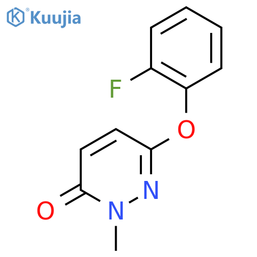 6-(2-Fluorophenoxy)-2-methyl-2,3-dihydropyridazin-3-one structure