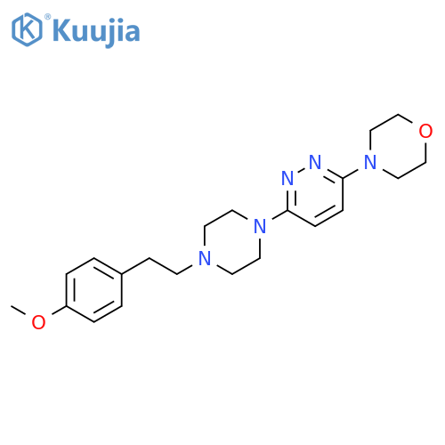 4-(6-{4-[2-(4-methoxyphenyl)ethyl]piperazin-1-yl}pyridazin-3-yl)morpholine structure