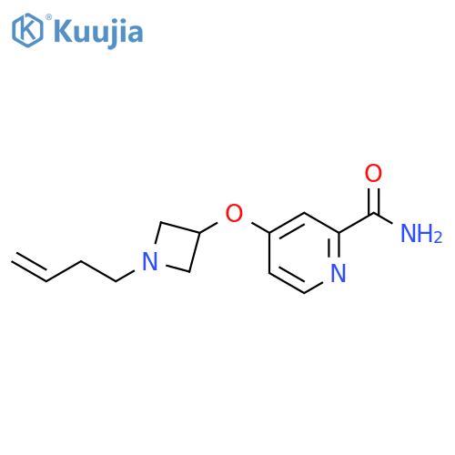 4-{[1-(but-3-en-1-yl)azetidin-3-yl]oxy}pyridine-2-carboxamide structure