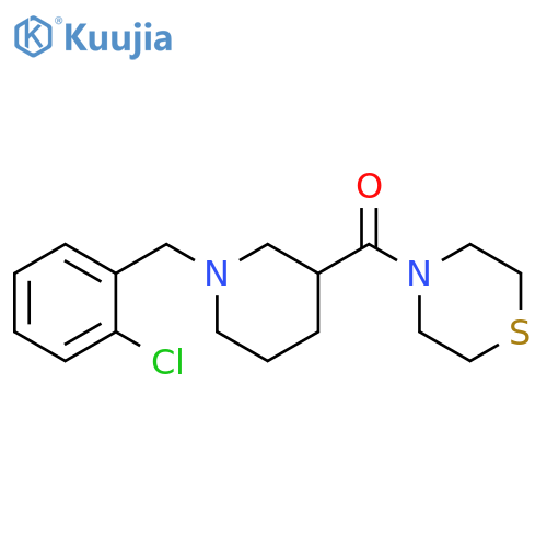 4-{1-[(2-chlorophenyl)methyl]piperidine-3-carbonyl}thiomorpholine structure