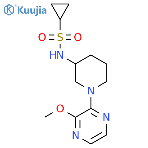 N-[1-(3-methoxypyrazin-2-yl)piperidin-3-yl]cyclopropanesulfonamide structure