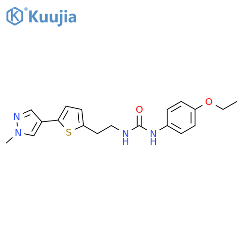 1-(4-ethoxyphenyl)-3-{2-[5-(1-methyl-1H-pyrazol-4-yl)thiophen-2-yl]ethyl}urea structure