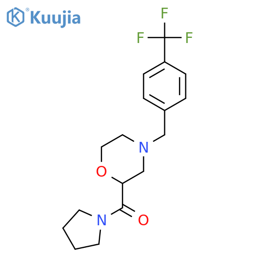 2-(Pyrrolidine-1-carbonyl)-4-{[4-(trifluoromethyl)phenyl]methyl}morpholine structure