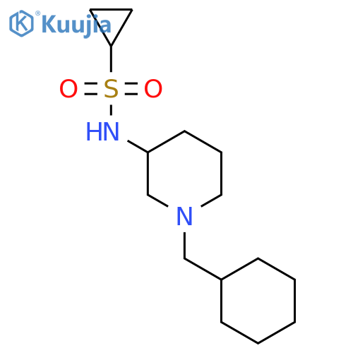 N-[1-(cyclohexylmethyl)piperidin-3-yl]cyclopropanesulfonamide structure