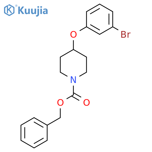 Benzyl 4-(3-bromophenoxy)piperidine-1-carboxylate structure