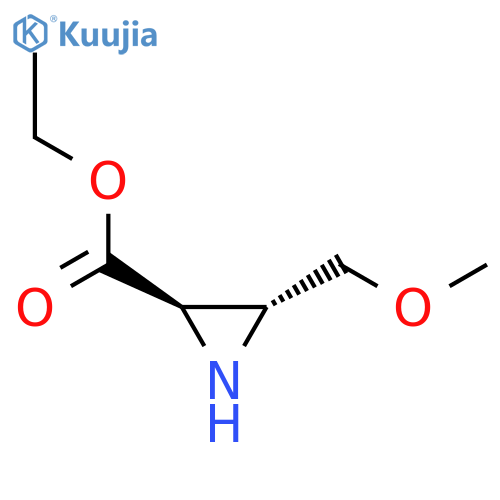 Ethyl (2R,3R)-3-(methoxymethyl)aziridine-2-carboxylate structure