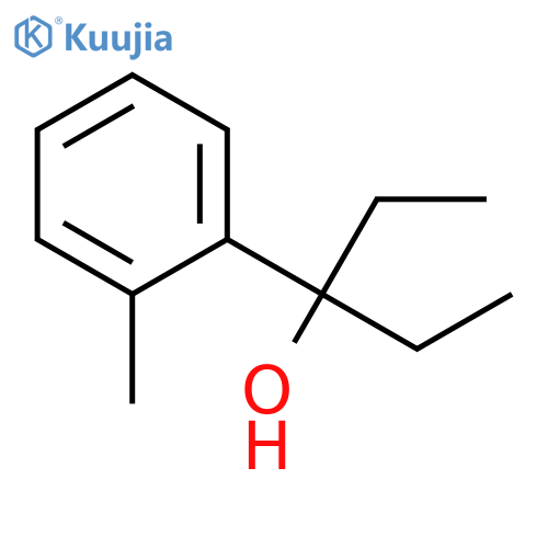 3-(2-methylphenyl)pentan-3-ol structure