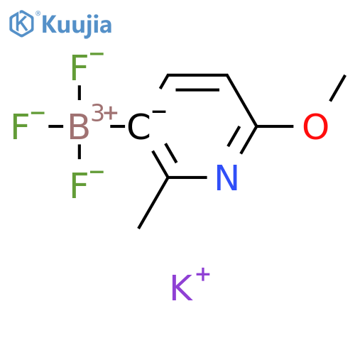 Borate(1-), trifluoro(6-methoxy-2-methyl-3-pyridinyl)-, potassium (1:1), (T-4)- structure