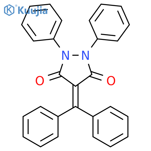 3,5-Pyrazolidinedione, 4-(diphenylmethylene)-1,2-diphenyl- structure