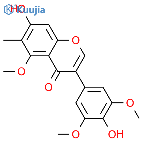 3',4',5,5',7-Pentahydroxy-6-methylisoflavone; 3',5,5'-Tri-Me ether structure