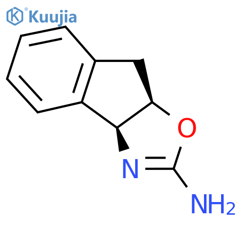 (3aS,8aR)-3aH,8H,8aH-indeno1,2-d1,3oxazol-2-amine structure