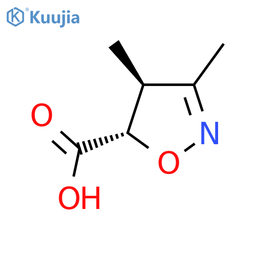 rac-(4R,5R)-3,4-dimethyl-4,5-dihydro-1,2-oxazole-5-carboxylic acid, trans structure
