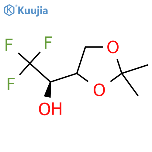 (1R)-1-(2,2-dimethyl-1,3-dioxolan-4-yl)-2,2,2-trifluoroethan-1-ol structure
