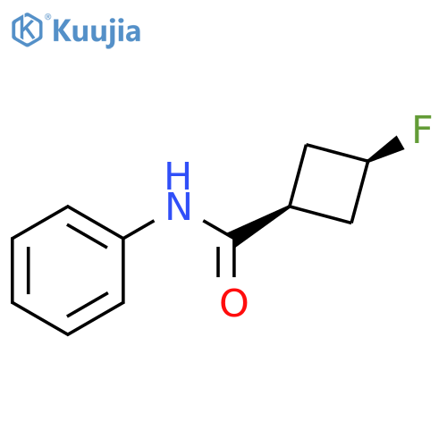 (1s,3s)-3-fluoro-N-phenylcyclobutane-1-carboxamide structure