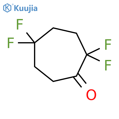 2,2,5,5-Tetrafluorocycloheptan-1-one structure