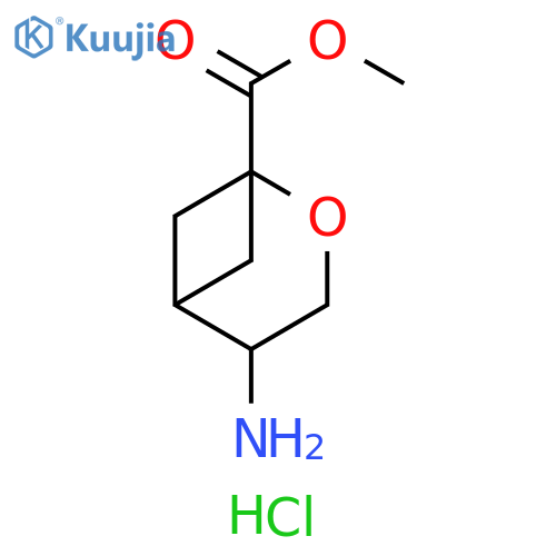 methyl 4-amino-2-oxabicyclo3.1.1heptane-1-carboxylate hydrochloride structure
