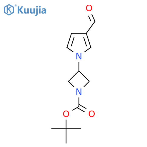 tert-butyl 3-(3-formyl-1H-pyrrol-1-yl)azetidine-1-carboxylate structure