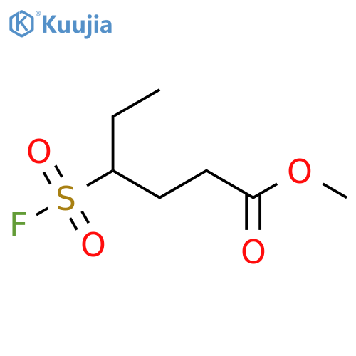 Methyl 4-(fluorosulfonyl)hexanoate structure