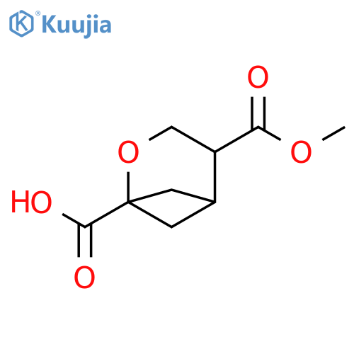4-(methoxycarbonyl)-2-oxabicyclo3.1.1heptane-1-carboxylic acid structure