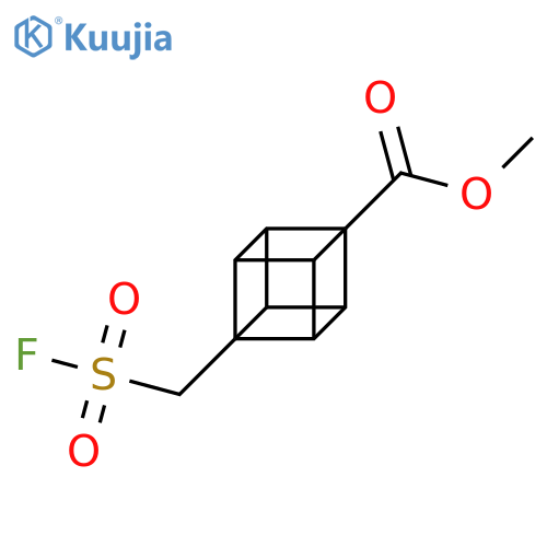 Methyl 8-[(fluorosulfonyl)methyl]cubane-1-carboxylate structure