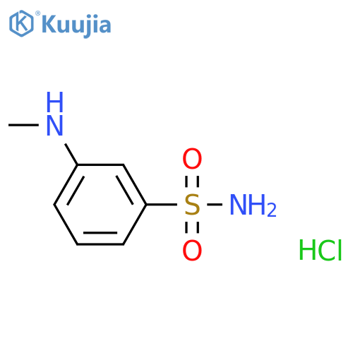 3-(methylamino)benzene-1-sulfonamide hydrochloride structure