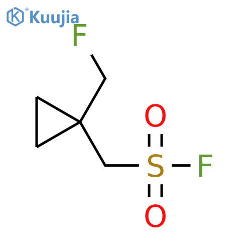 [1-(Fluoromethyl)cyclopropyl]methanesulfonyl fluoride structure