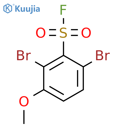 2,6-Dibromo-3-methoxybenzene-1-sulfonyl fluoride structure